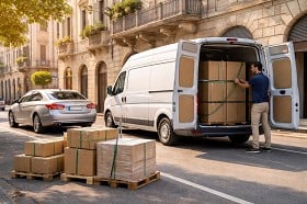 Trasporto merci su strada con auto regole