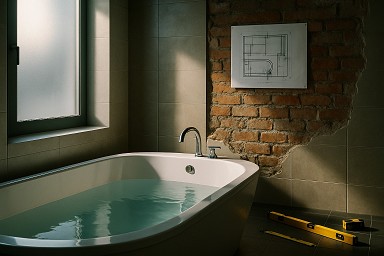 bagno abusivo casa sanare