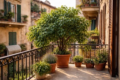 Piante sul balcone in condominio