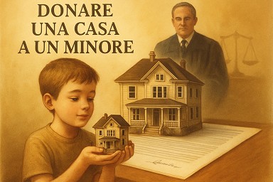 donare casa minorenne legge