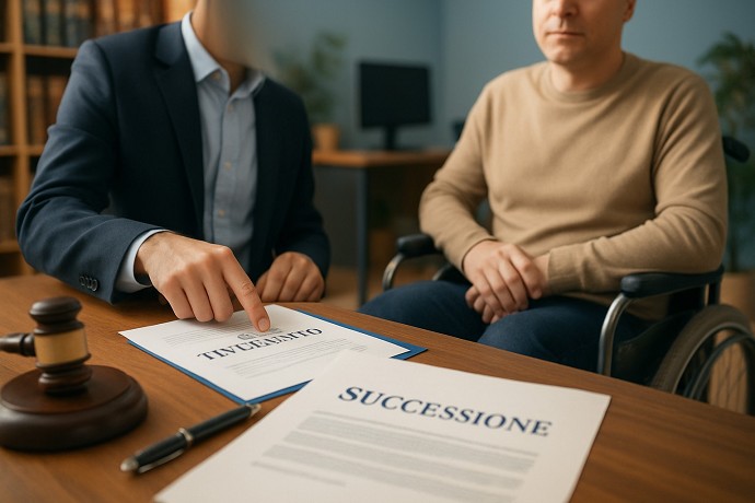 Agevolazioni legge 104 in caso di eredit