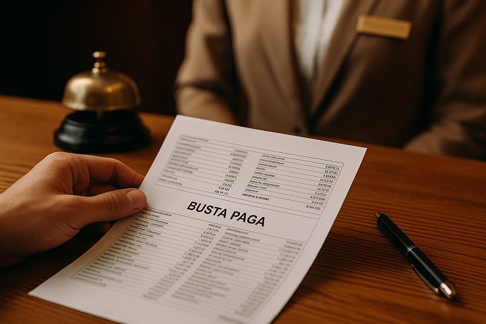 Busta paga del Contratto turismo CCNL 20