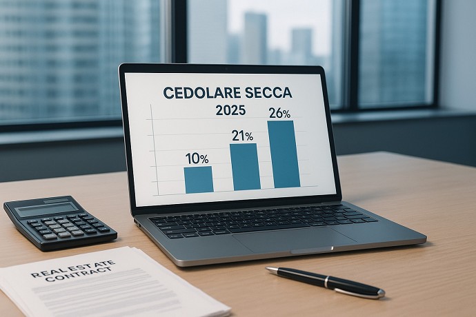 Calcolo ed esempi cedolare secca 2025 pe