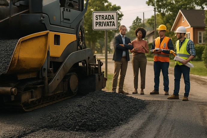 Chi paga una strada privata da asfaltare