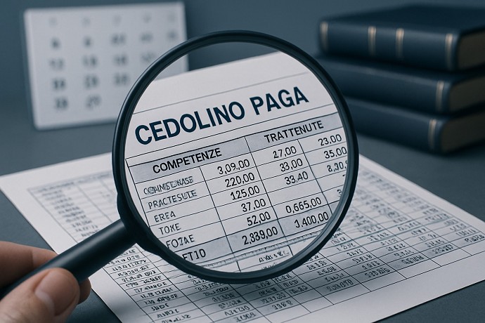 Come posso contestare una busta paga, en