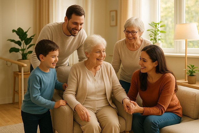 Guida alla cura degli anziani in famigli