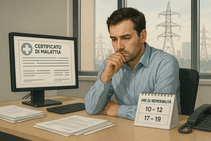 Malattia Contratto elettrico CCNL 2025 c