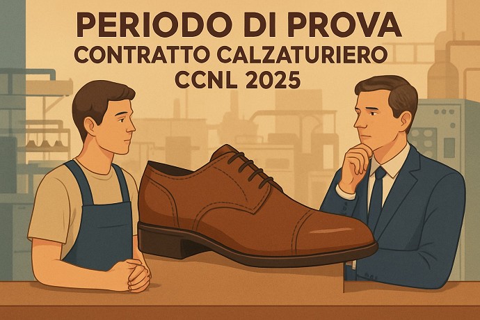 Periodo di prova contratto calzaturiero 