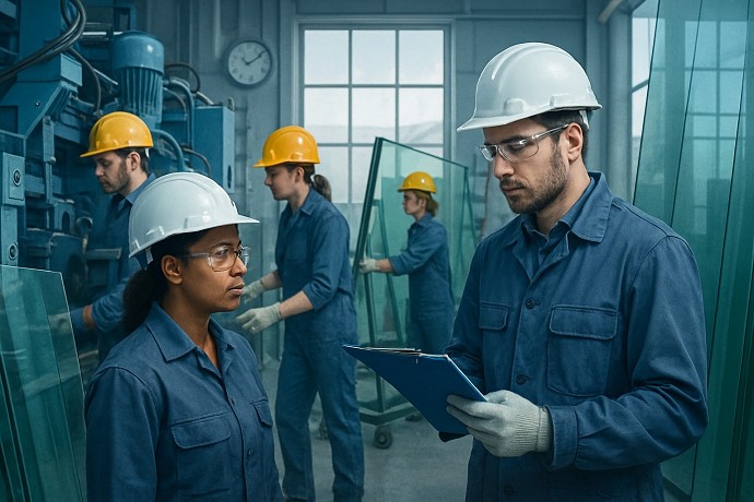 Periodo di prova contratto vetro industr