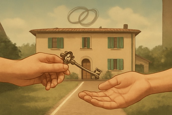 Se una casa viene donata o ereditata rie