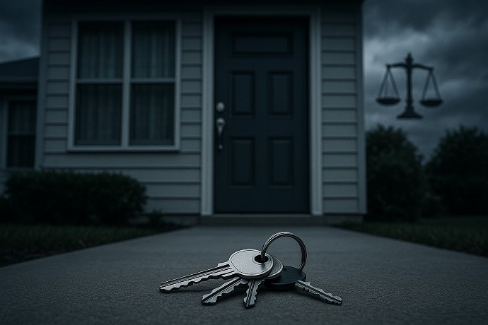 Se uso la forza per liberare una casa af