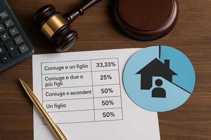 Tabella calcolo quota legittima eredit 