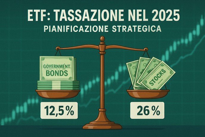 Tassazione Etf 2025, quanto si paga di i