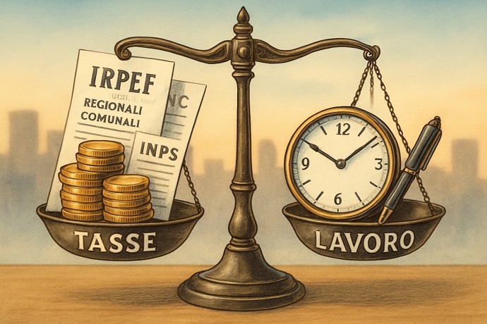 Tasse Co.Co.Co 2025, calcolo quanto si p
