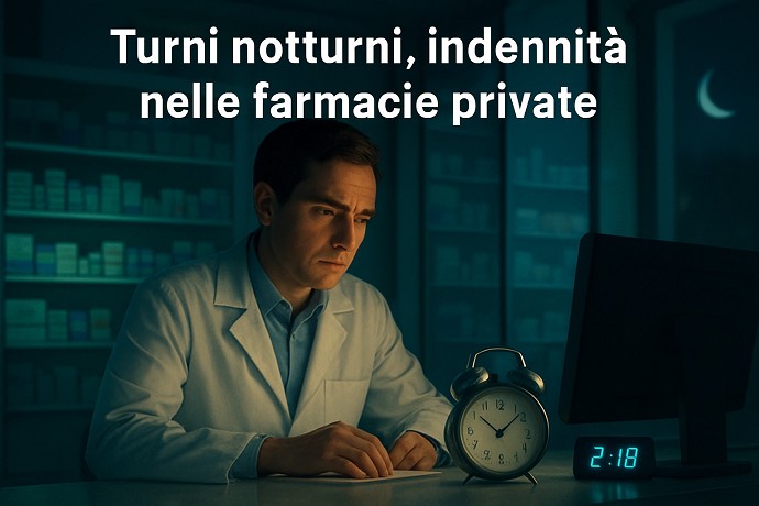 Turni di notte contratto farmacia privat