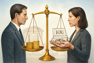 assegno divorzile e debiti tra coniugi