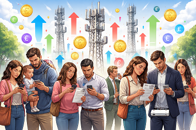 aumento tariffe operatori telefonici nel