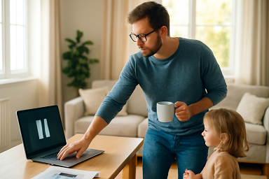 Infortunio smart working durante pausa p