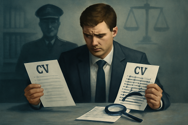 inserisco dati falsi domanda concorso