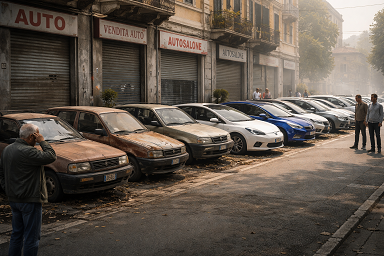 Auto vendute mai cos� male in Italia