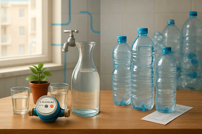 costi acqua e acqua minerale all'anno pe