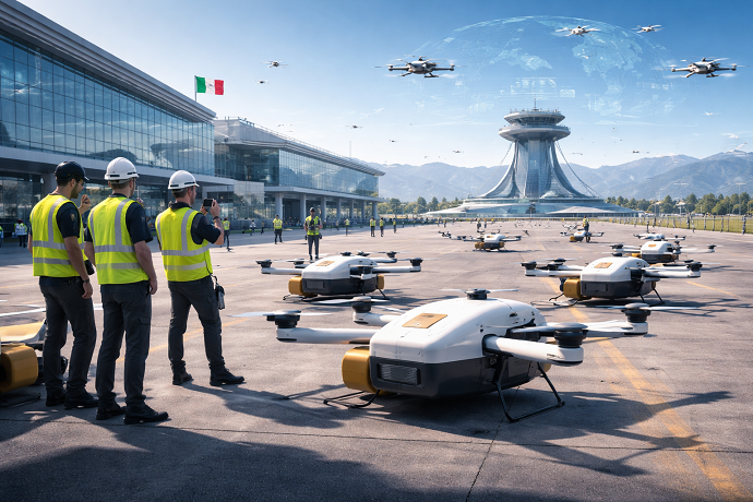 blocco consegna pacchi con droni amazon 