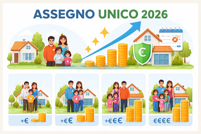 Assegno unico figli 2026 come cambia imp