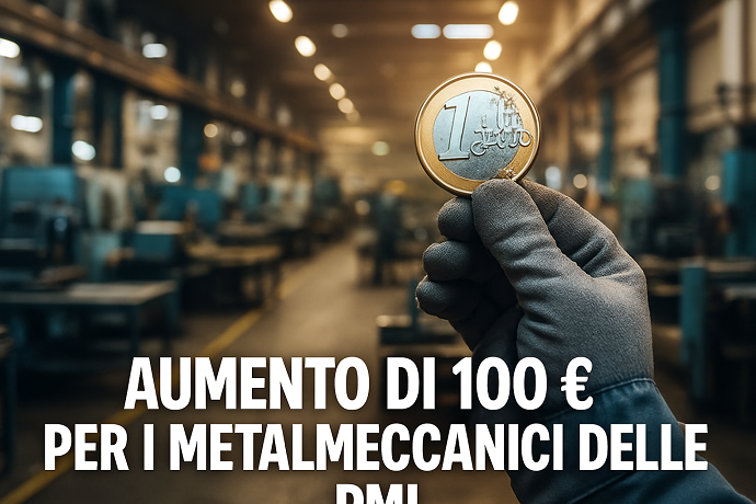 Aumento 100 euro metalmeccanici manifatt