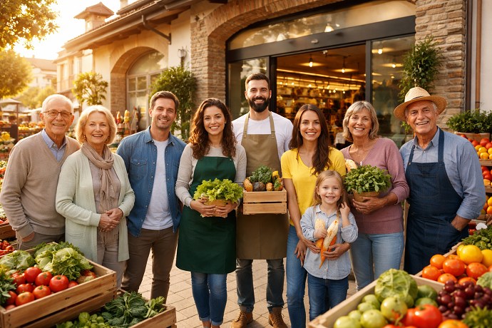 unes compra i supermercati Borello in pi