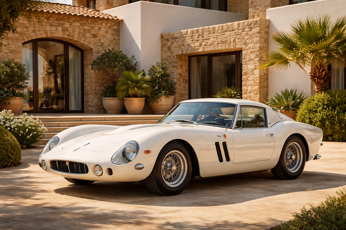 Ferrari 250 GTO bianca vinta all'asta