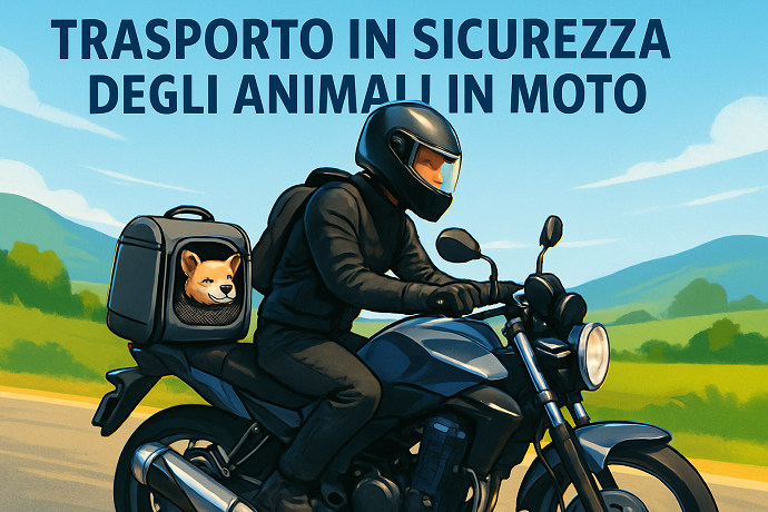 Norme trasporto cani in moto