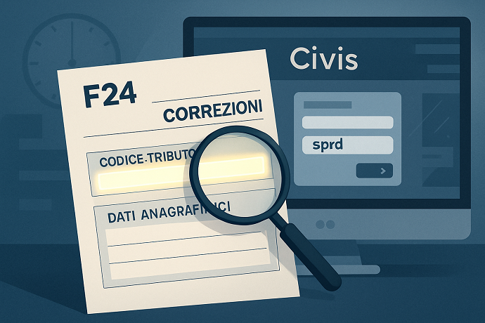 correggere F24 sbagliato Istruzioni