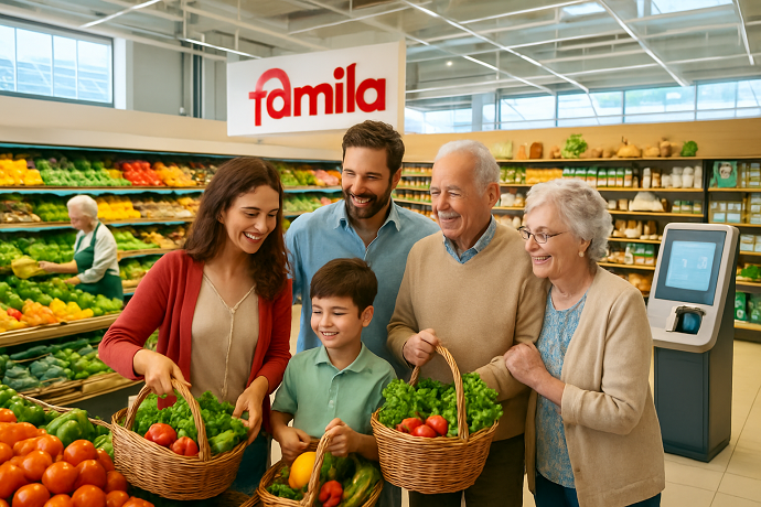 famila proprietari supermecato vendita o