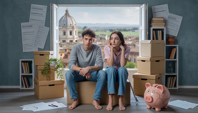 Stipendi miseri, senza casa
