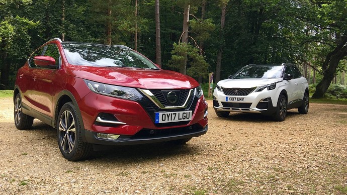 Peugeot 3008 vs Nissan Qashqai