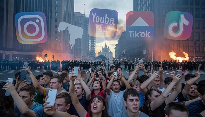 Instagram, YouTube e TikTok