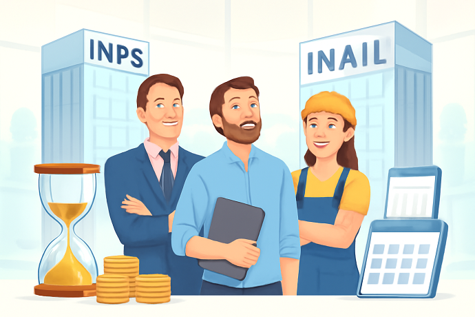 Debiti INPS Inail pagare 5 anni 