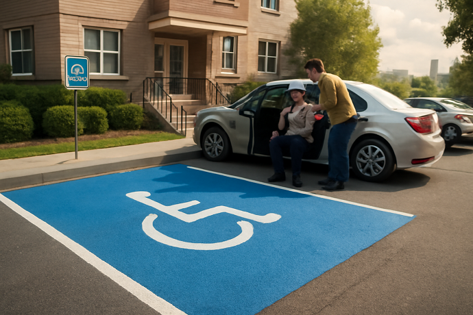 Diritto posto auto casa legge 104 
