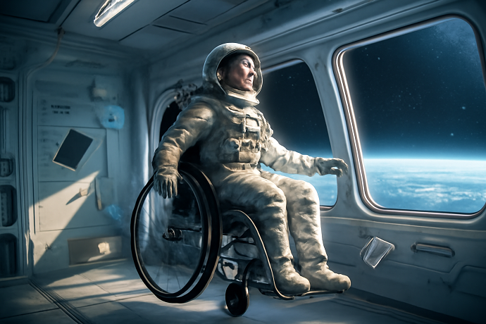 primo astronauta disabile nello spazio