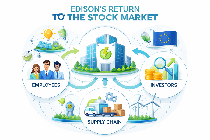 Edison ritorna in borsa