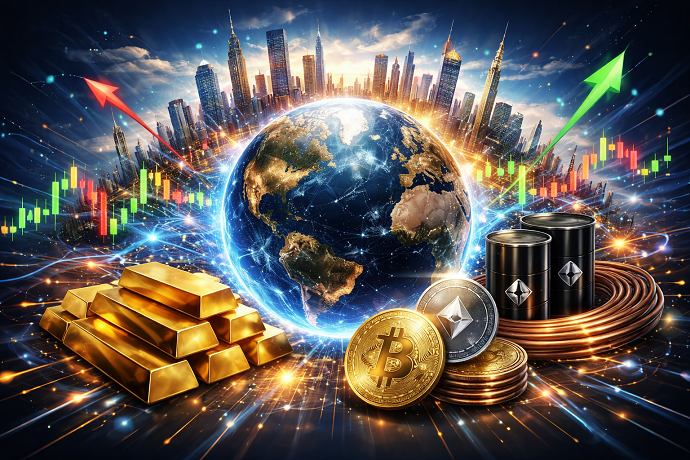 Borse, obbligazioni, oro, cripto