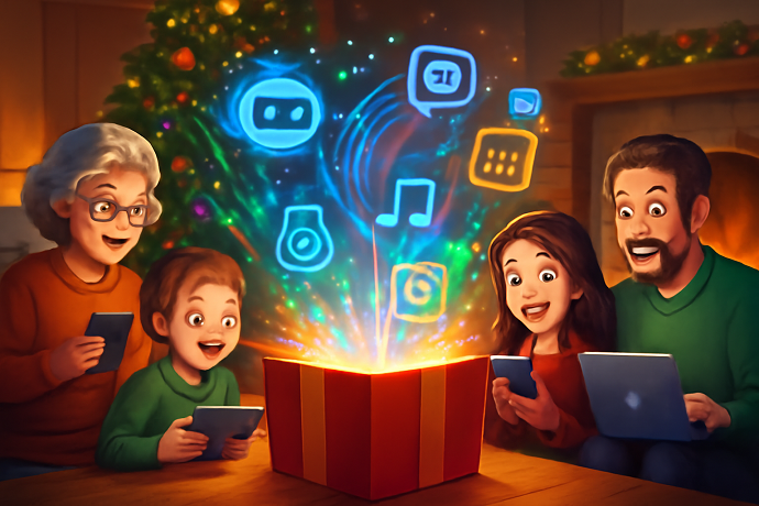 fare regali di natale basati su IA