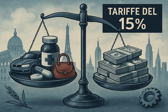 dazi Ue-usa 15% ufficiali