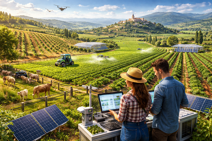 Aziende, dipendenti e terreni