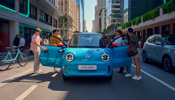 Auto elettrica per la citt