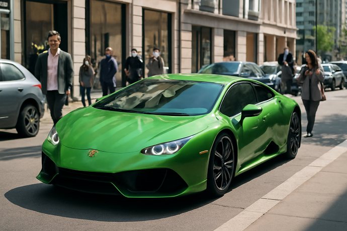 guidare una lamborghini non vuol dire es