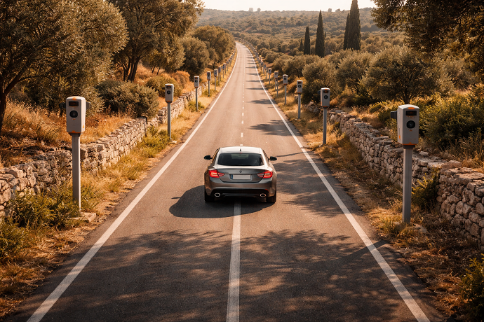 prende 5 multe in 7 minuti da autovelox