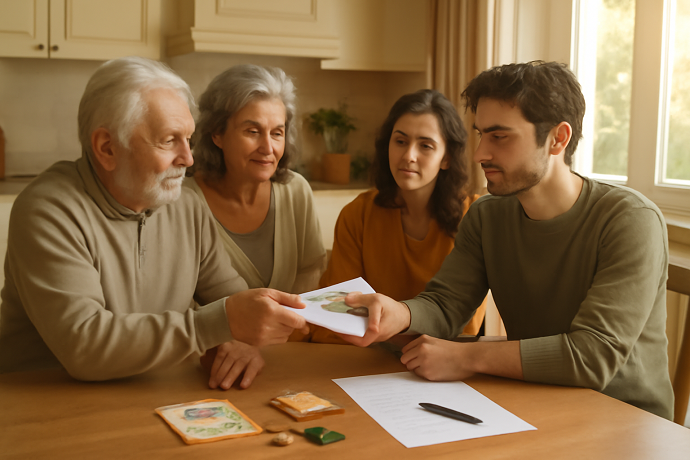 ricevo soldi genitori non restituirli 