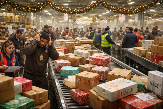 scioperio e ritardi consegna pacchi dice