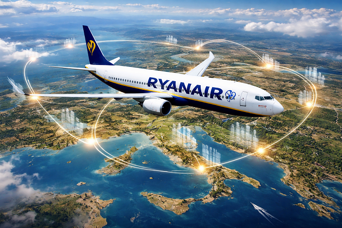 Ryanair 2 milioni di posti in meno sugli